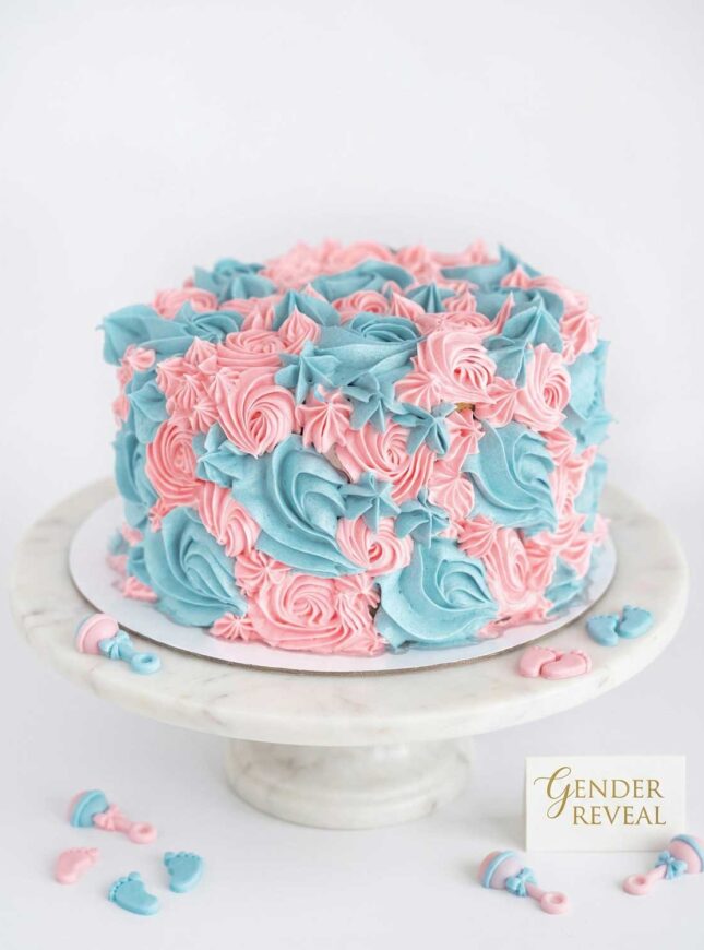 Gender reveal taart boy or girl Gender reveal taart boy or girl