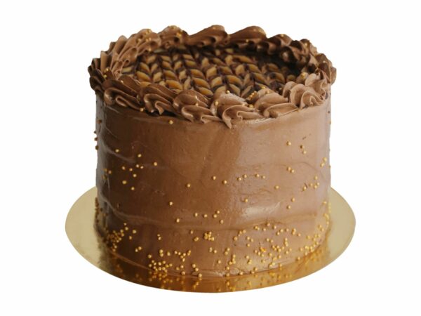 choco-caramel-taart-met-goud-spikkels