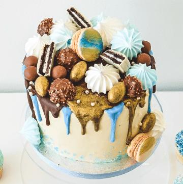 Babyshower Dripcake Cupcakes Blue 2