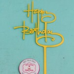 Happy birthday taart topper