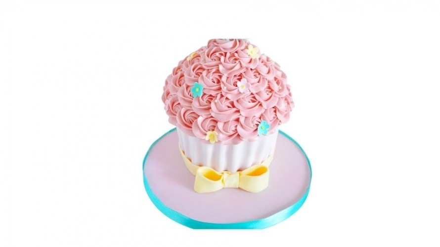 smash-taart smash-taart-roze-meisje-met-gele-lint