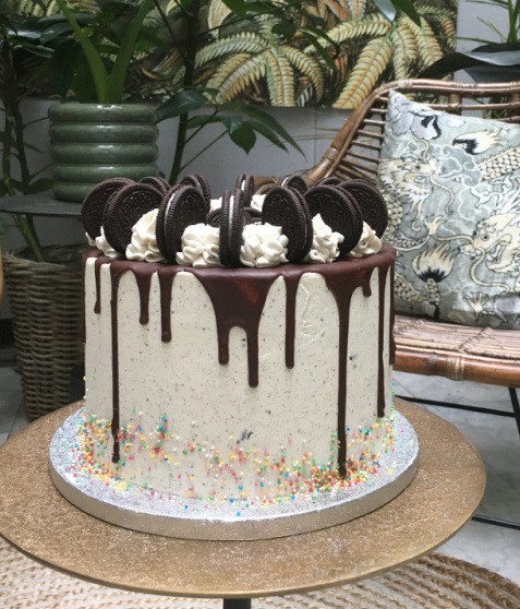 Oreo cake oreo-taart-spikkels-binnen