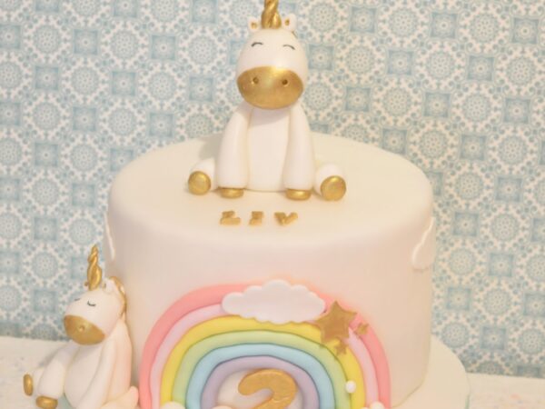 unicorn-rainbouw-roze-taart-pastel