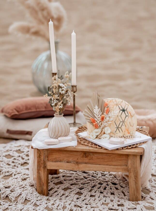 Styled Shooting Sonnenuntergang 30.07.2022 www.manawanani-fotografie.de 119 droog-blomen-taart-op-het-strand