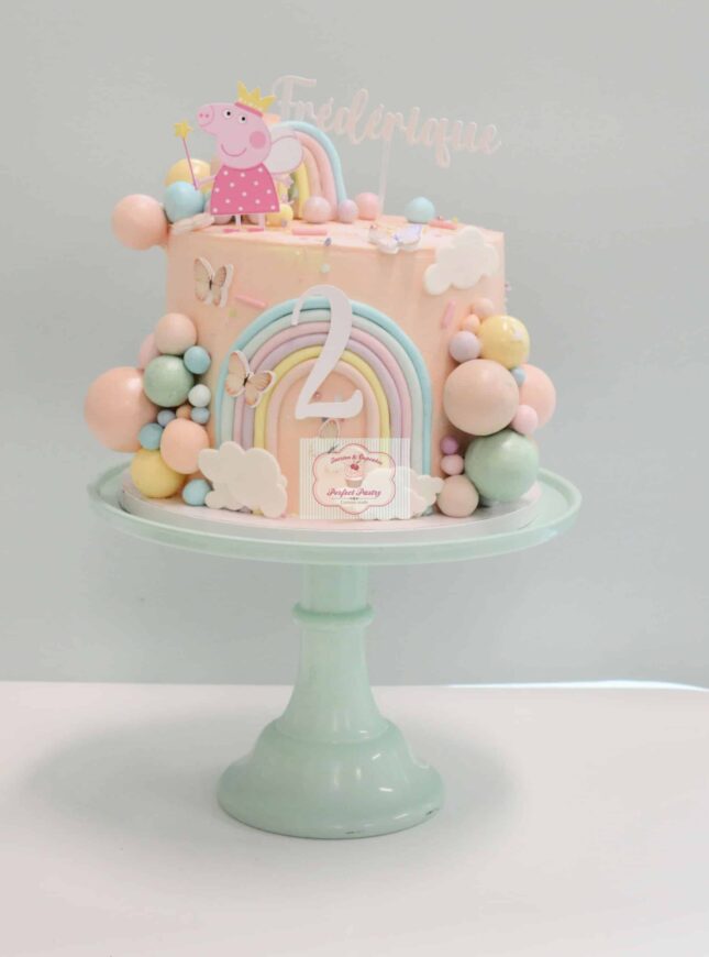 peppa-pig-rainbow-pastel-bolletjes (1) Peppa-Pig-pastel-taart
