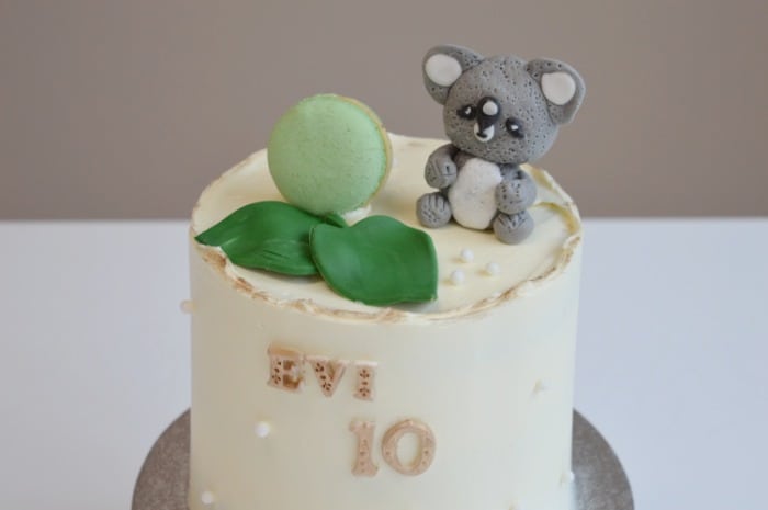 Panda-taart-fondant-figuur Panda-taart-fondant-figuur