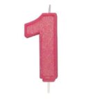 Culpitt Cijferkaars #1 Roze met Glitter