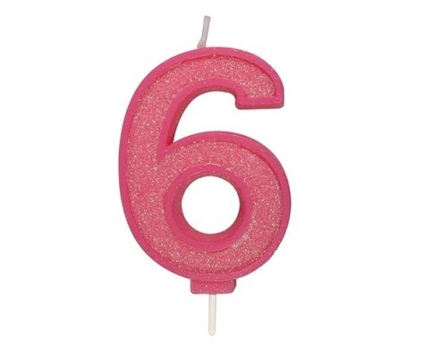 Culpitt Cijferkaars #6 Roze met Glitter Culpitt Cijferkaars #6 Roze met Glitter