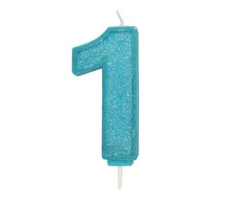Culpitt Cijferkaars #1 Blauw met Glitter Culpitt Cijferkaars #1 Blauw met Glitter