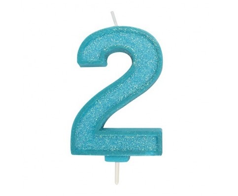 Culpitt Cijferkaars #2 Blauw met Glitter Culpitt Cijferkaars #2 Blauw met Glitter