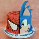 Spiderman Sonic Taart 150x150