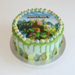 Minecraft Taart 2D Kindertaart 150x150
